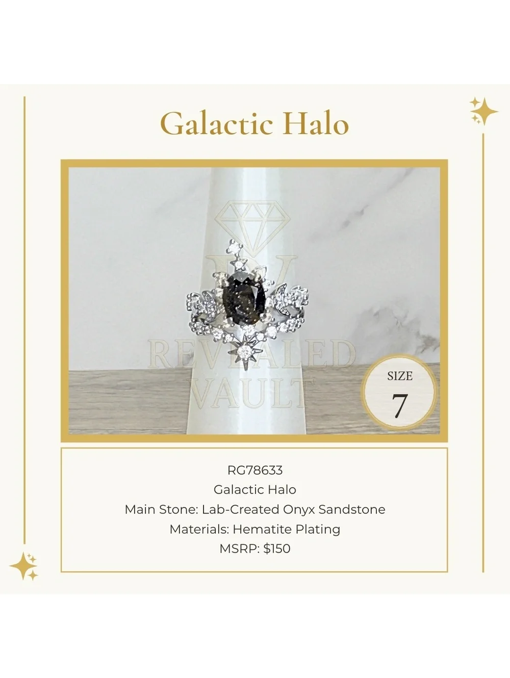 Galactic Halo - Size 7 - Obsidia